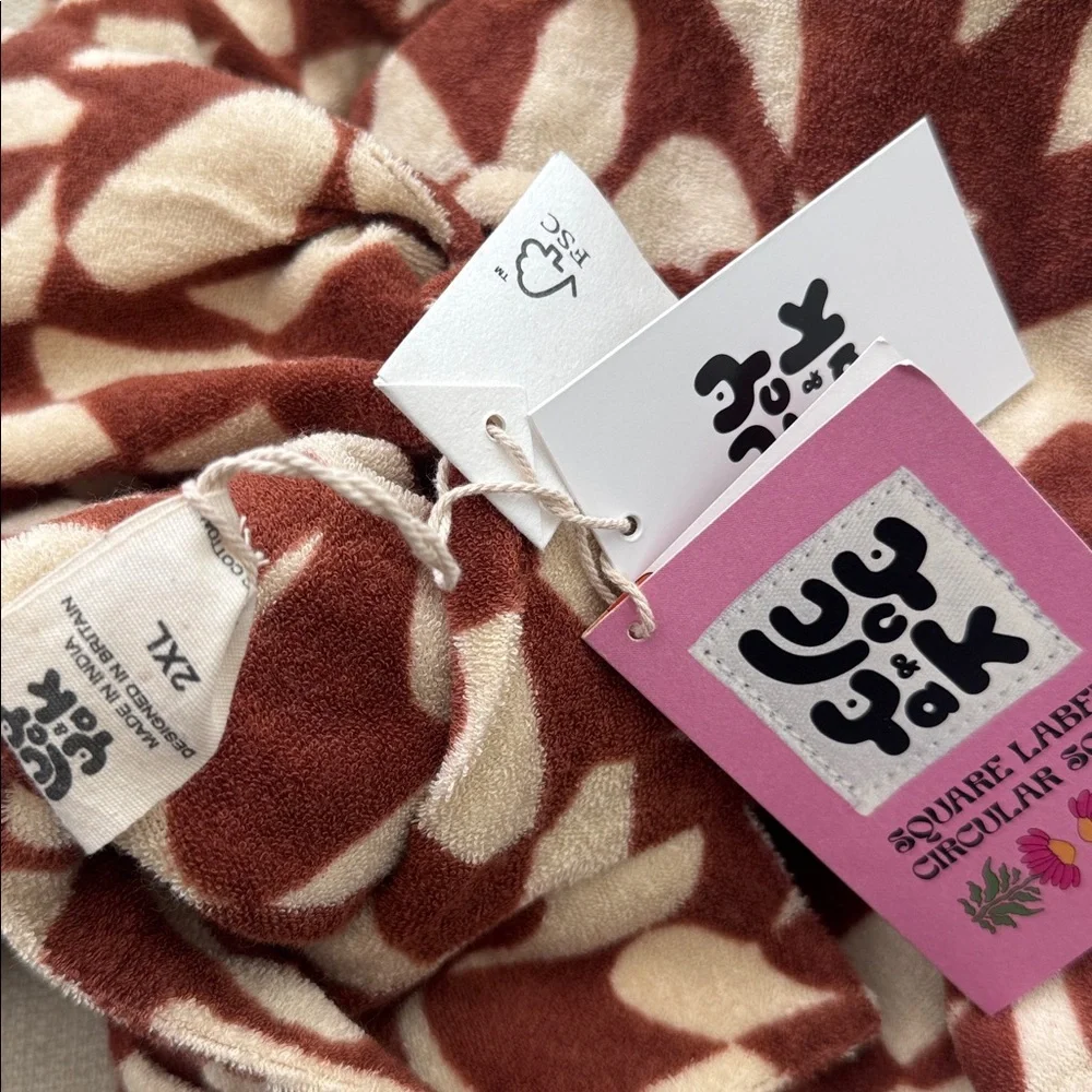 Lucy & Yak Santiago Shirt ORGANIC COTTON TOWELLING  Amara Grid 2XL XXL - Picture 4 of 7